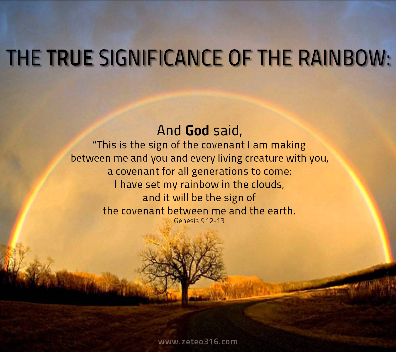 What does the Bible say about the meaning of the rainbow?