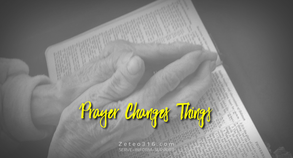 Prayer changes people