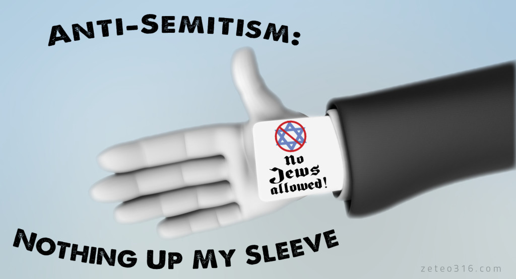 Anti Semitism Nothing Up My Sleeve