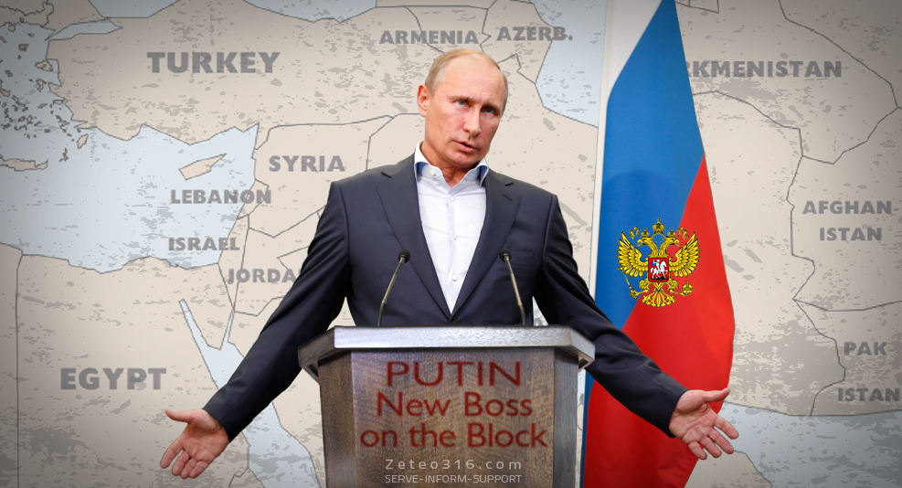 Putin thinks he's the boss of the middle east