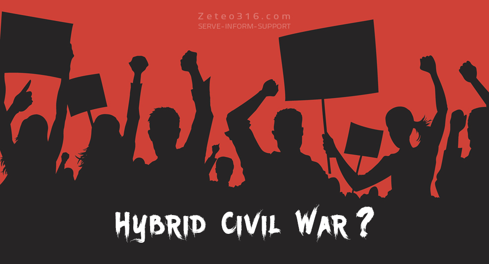 If a civil war were actually underway it would take the form of hybrid warfare and look much like what can already be observed today.